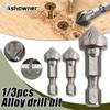 1/3pcs Countersink Dril Screws Extractor Six-blade Metal Core Replace The Drill Bit Household Essential Gadgets Work Efficiently