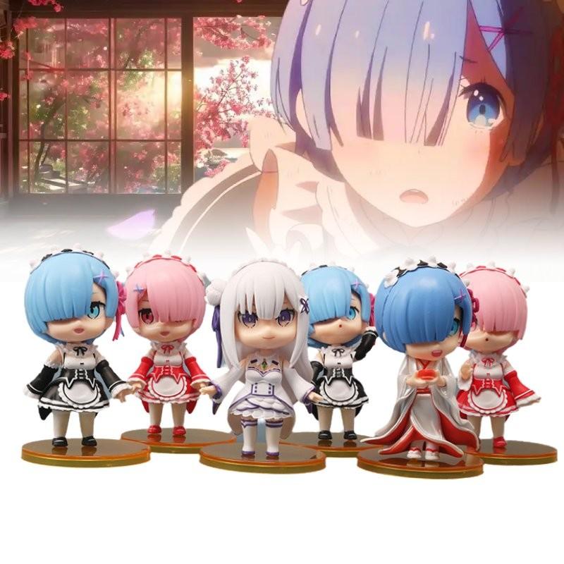 Collectible 9cm Anime Statues Of Rem And Ram From Zero Two World For Enthusiasts