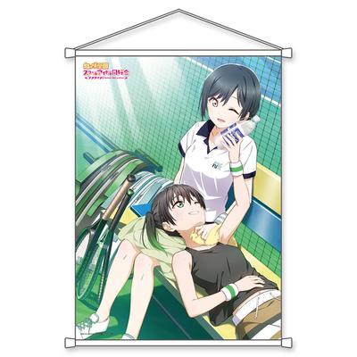 """Love Live! Клуб школьных идолов старшей школы Нидзигасаки"" B2 гобелен Юу и Шиори прибл.". 51,5 см x 72,8 см Сделано из редкой замши