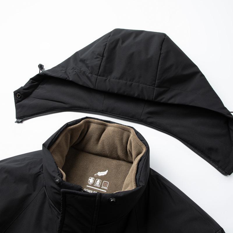 Autumn and Winter 90 White Duck Down Warm Hooded Cold Clothing Thickened Down Youth Casual Jacket