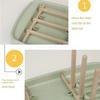 Foldable Bottle Drying Rack Colorful Feeding Cup Holder Baby Feeding Bottle Drain Rack  Countertop