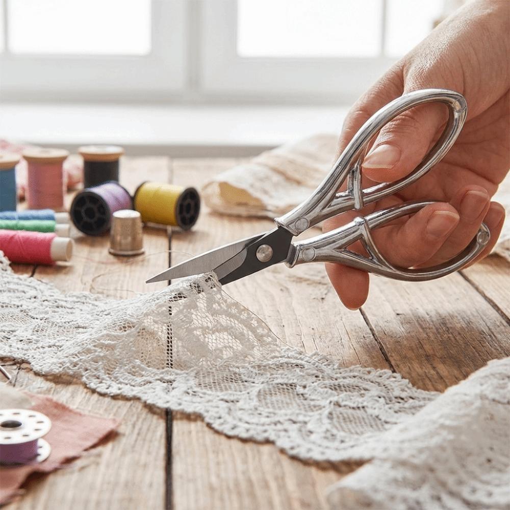 Ergonomic Grips Embroidery Shear Sharp Tailor Scissors Sewing Tool Craft Scissors Trimming Thread