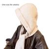 Solid Color Hooded Hat Warm One-Piece Scarf Cap Fashion Knitted Winter Balaclava  Outdoor
