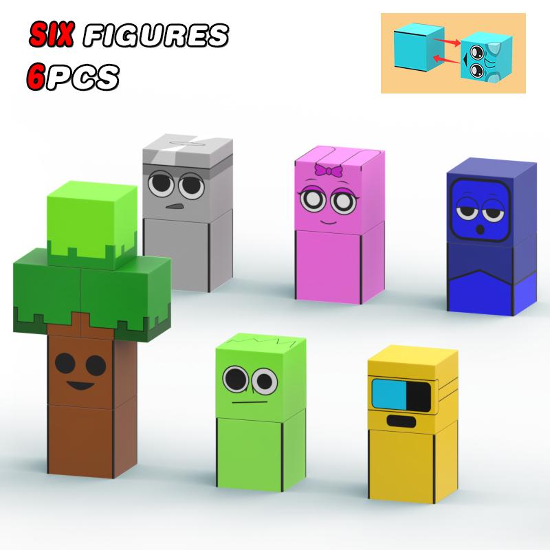 Новые фигурки Sprunki Магнитные блоки Игрушки Incrediboxs Sprunki Магнитные игрушки STEM Сенсорные игрушки для малышей Рождественский подарок на день рождения