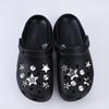 Shoe Charm for Crocs DIY Designer Silver Star Rhinestones Shoe Decorations Accessories Charms for Clogs Bogg Bag Slides Sandalsv