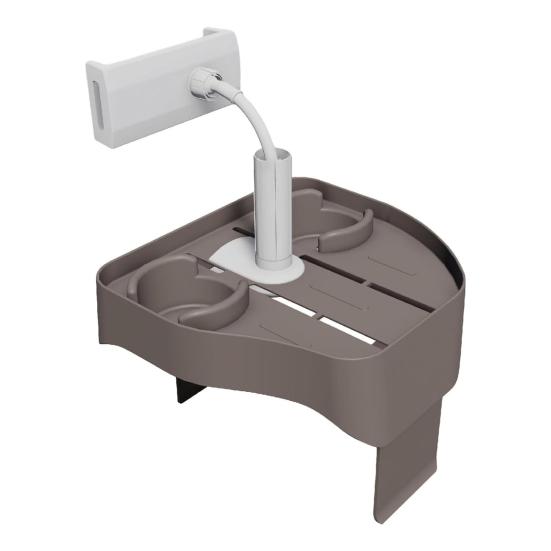 Поднос для гидромассажной ванны 3-в-1 Регулируемый поднос-столик с подстаканником, держателем для телефона, боковой столик для гидромассажной ванны для большинства надувных гидромассажных ванн и спа