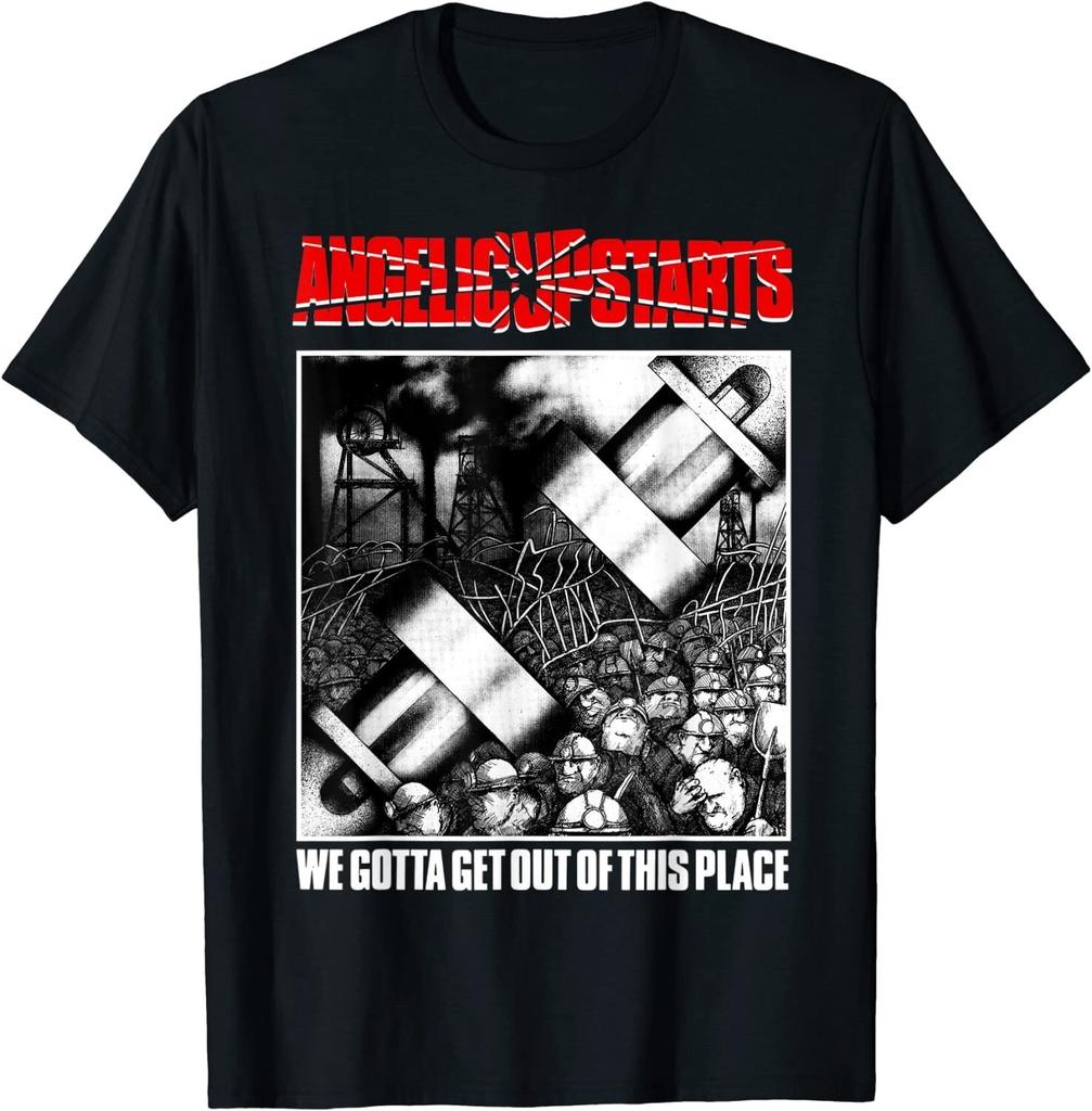 Casual Men's Cotton Top Angelic Upstarts Album Men T-shirt Black Unisex S to 345XL XY911