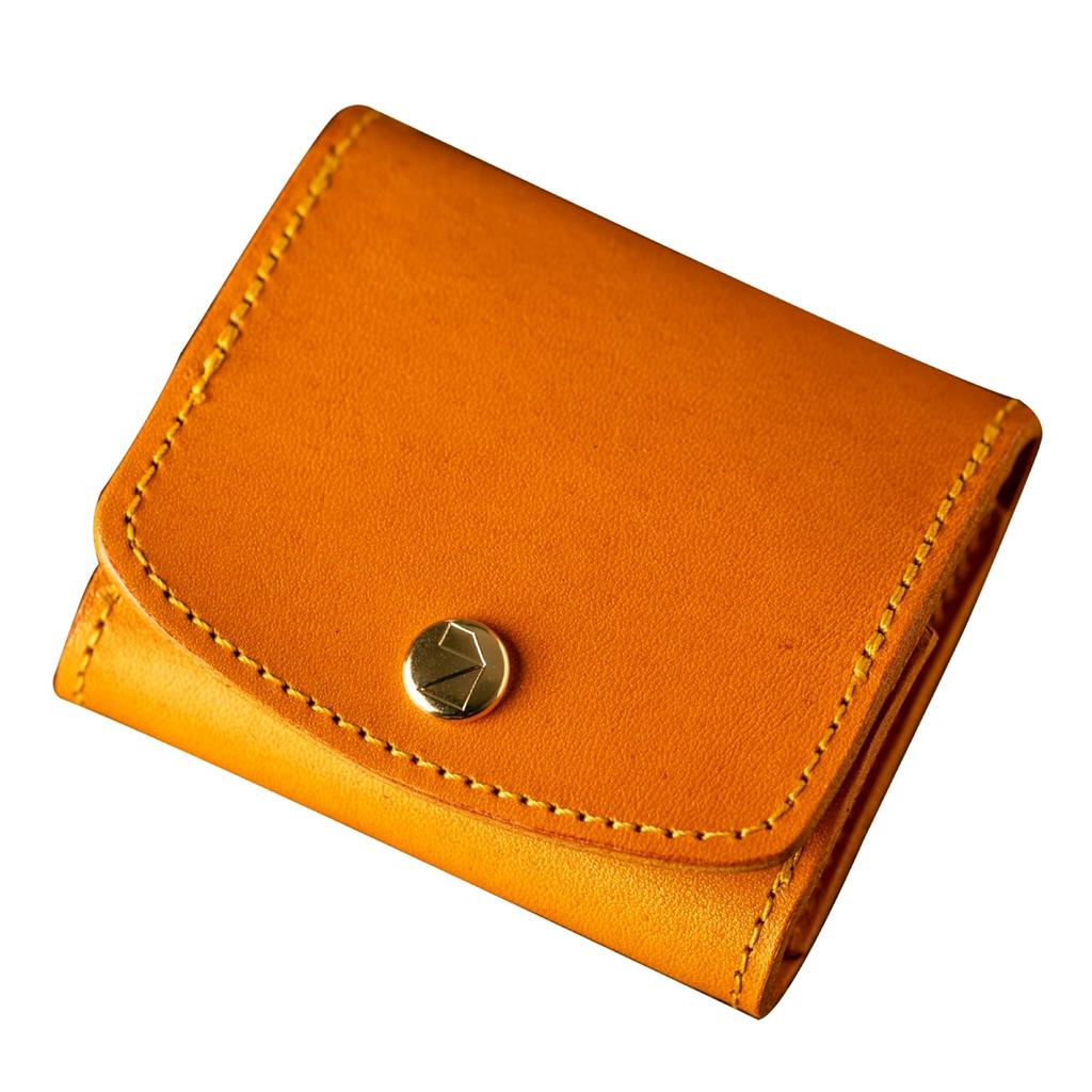 DE Coin Case for Genuine Small Made In Coin Camel [AM MAS] Men, Compact, Leather, Wallet, Japan, Purse, Stylish, Leather, CP-045,
