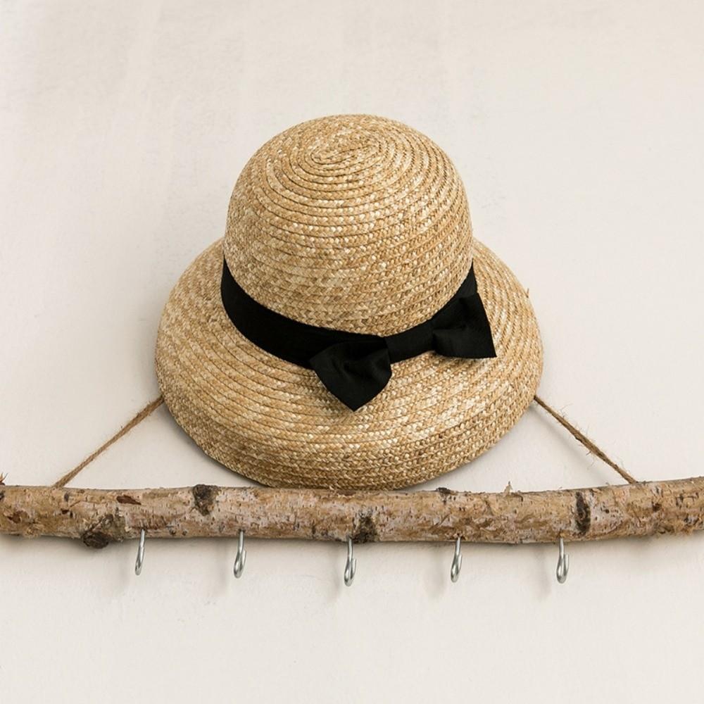 High-Density Weave Wheat Straw Cloche Breathable Round Top Straw Topper  Sophisticated Travelers