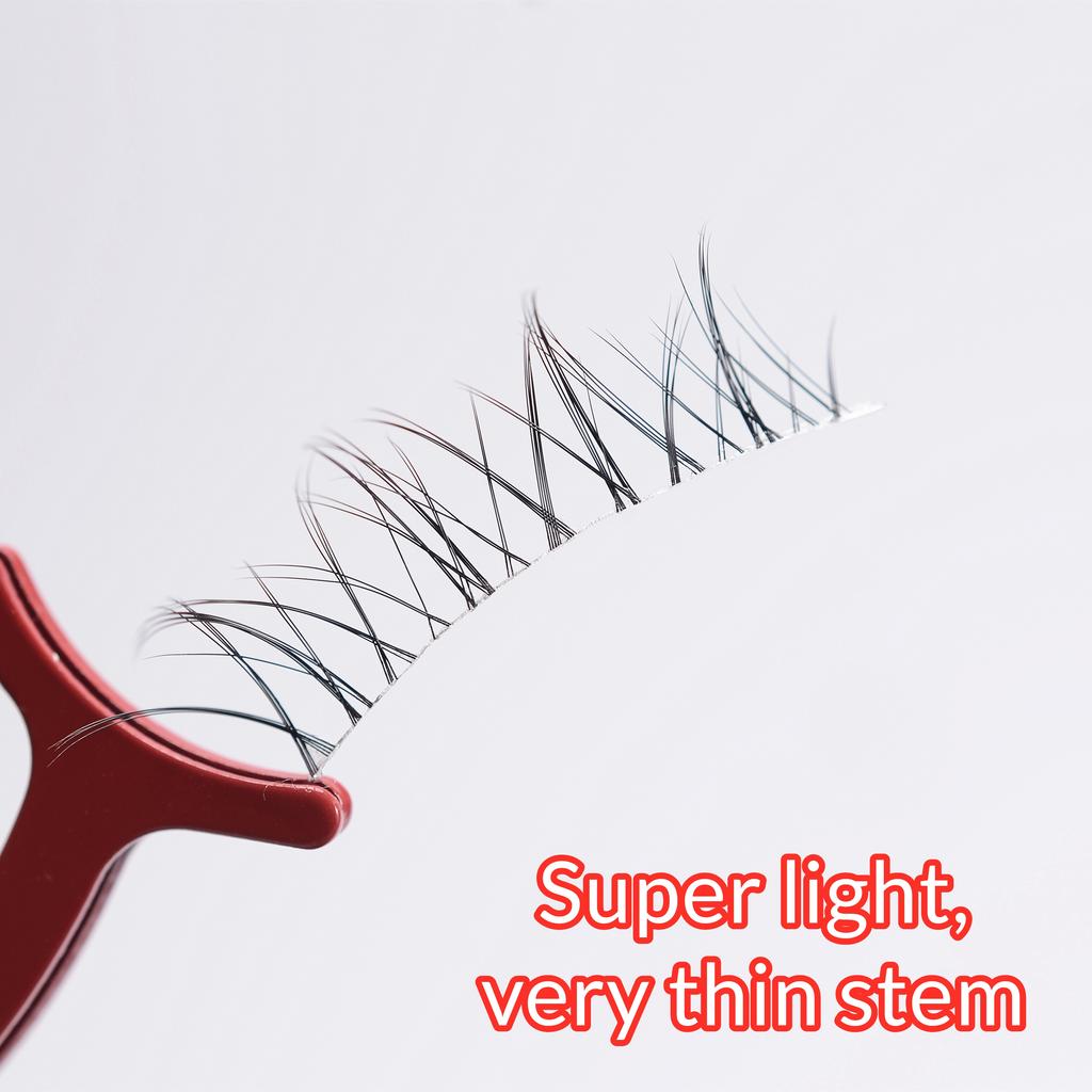 4pairs Natural False Eyelashes Thin Band Hand Made Short Lighter Eyelash  Korean Fashion Makeup Tools