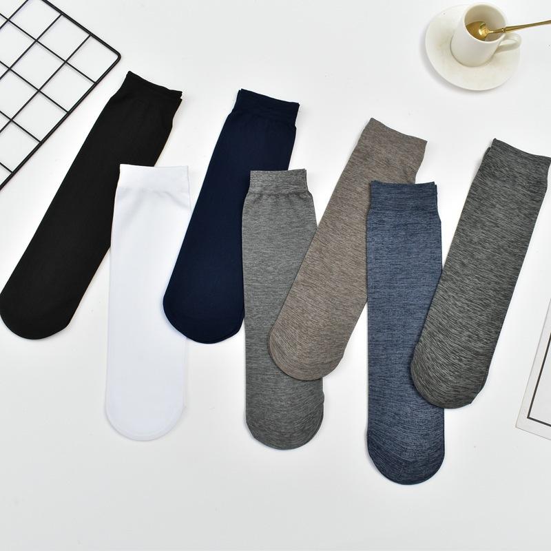 10 Pairs Men's Summer Thin Socks Breathable Men's Ice Socks Casual Socks Wholesale Lot