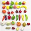 1 Bag Fruit Models Fake Mini Vegetables Photography Props Decorating Food Oranges Plastic Ornaments
