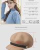 Women's Autumn/Winter Wool Octagonal Hat: Fashionable, Warm, British-Style, Versatile Beret.