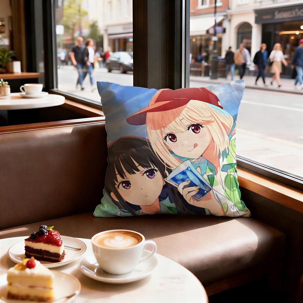 Anime Lycoris Recoil Cushion Cover Decorative Cushions Covers Cover Sofa x Pillow Piece x x Pillowcase