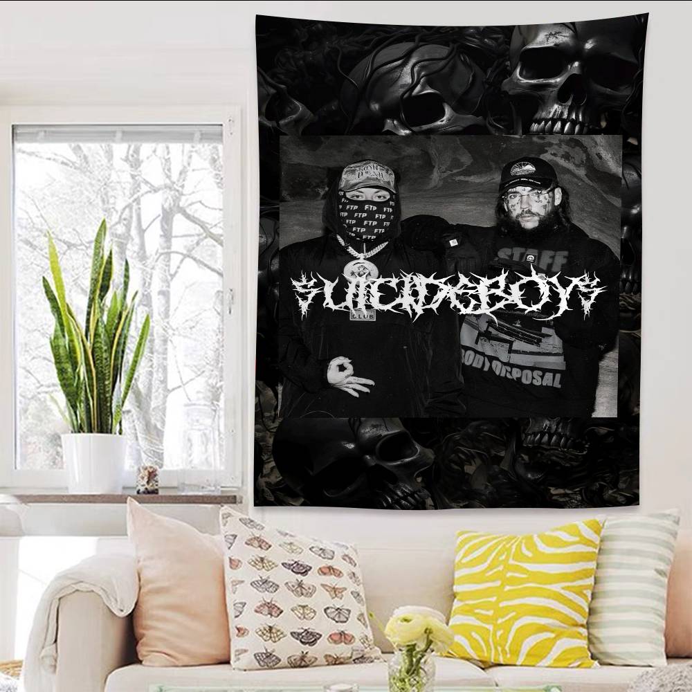 SSuicideboys G59 Мультяшный Гобелен Искусство Научная Фантастика Комната Домашний Декор Настенное Полотно Домашний Декор