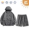 UPF10 + summer sunscreen suit set, ice-feeling breathable, light and UV-proof jacket, camping and hiking suit.