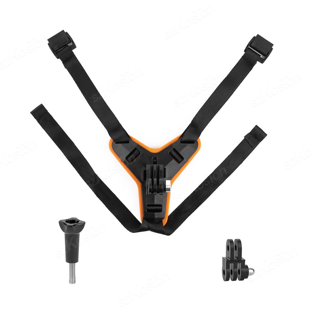 Крепление на подбородочный ремень для мотоциклетного шлема для GoPro Hero 12 11 10 9 8 Insta 360 X3 GO 3 Xiaomi Yi SJCAM DJI Action 3 4 Аксессуары