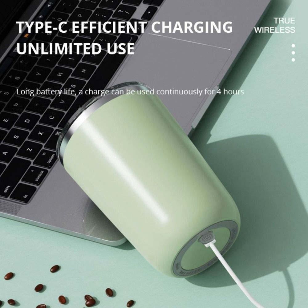 Auto Rotate Electric Mixing Cup 304 Stainless Steel Stirring Coffee Cup Kitchen