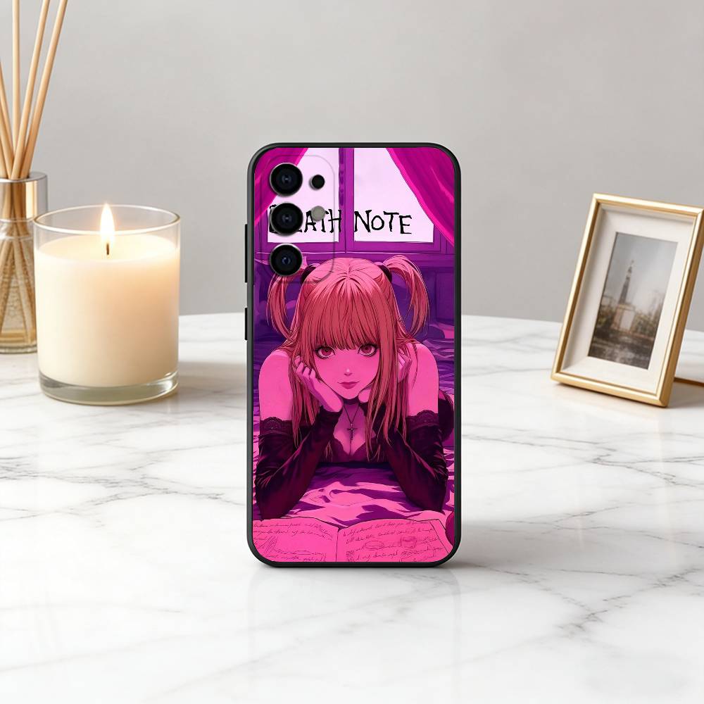 D-DeathS N-NoteS M-MisaS A-Amane-es Чехол для телефона Черный Силиконовый Мягкий Для Samsung S25,S24,S21,S22,S23,S30,Ultra,S20,Plus,Fe,Lite