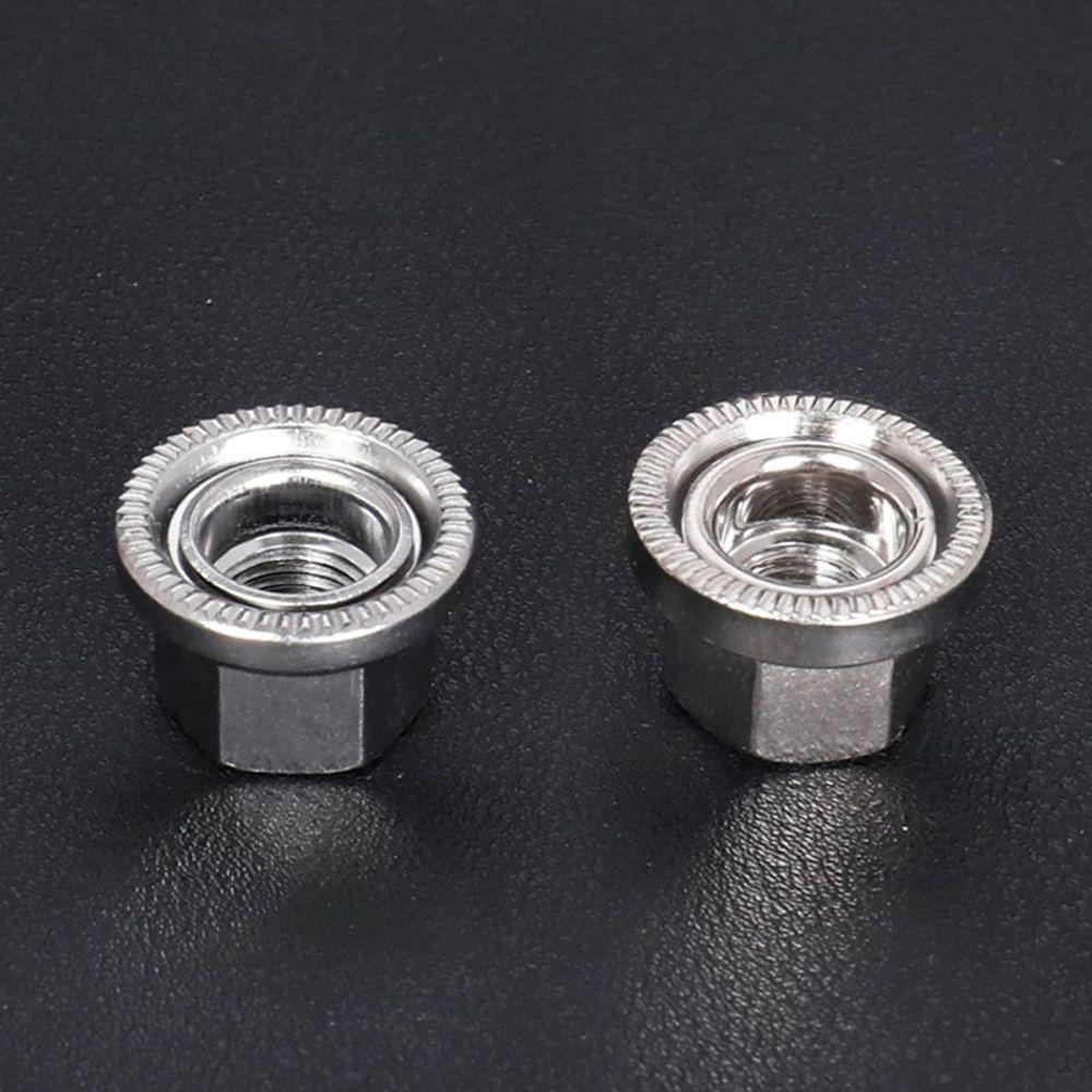 MTB Fixed Gear Anti-skid Texture Drum Hub Fastening M9 M10 Cycling Drum Screws Bicycle Hub Nuts