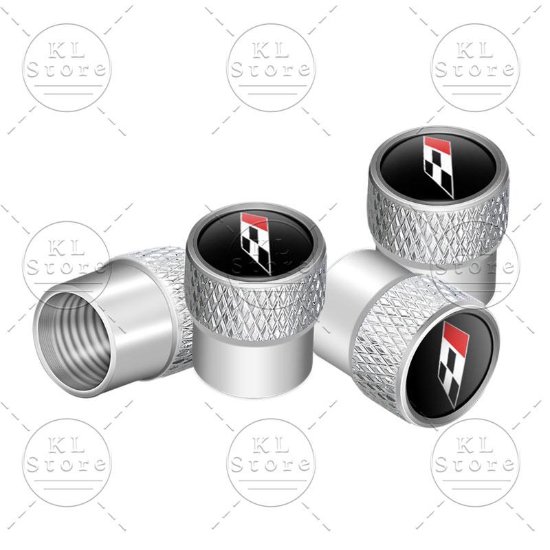 lcbn4 4Pcs Car Styling Racing Flag Badge Metal Wheel Tire Valve Caps Stem Case Dust Covers For Seat  Ibiza Cupra Arosa Ateca Cordoba
