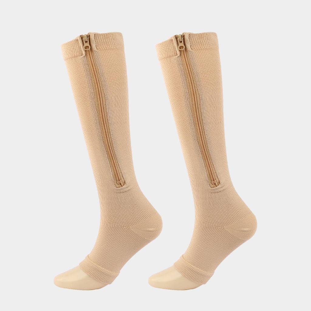 Zippered Compression Sports Socks for Varicose Veins