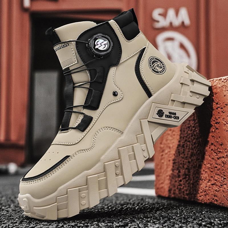 Мужские тактические ботинки для тренировок с ремешками, водонепроницаемые ремешки, дышащие многофункциональные мотоциклетные ботинки для активного отдыха и пеших походов