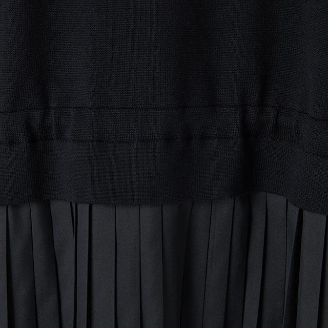 Rap Sailor Collar Contrast Pleated Knit Dress Ar1Wo220