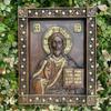 Orthodox Icon Jesus Statue, Religious Saint Plaque, Church, Interior Home, Wall Decoration, Ornaments, Gift