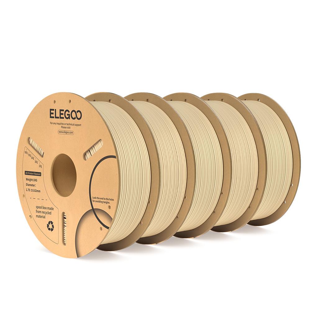 ELEGOO PLA+ Filament 1.75mm 3D PLA for 3D Printer Consumables Material Compatible with Most FDM Printers(1KG/Spool, 2.2 lbs)