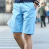 Summer Loose Man Casual Shorts Fashion Slim Thin Solid Color High-quality Breathable Male Five Points Pants