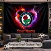 Wall Hanging Tapestry Custom NameBlackburn Rovers FC Pattern Personalized Printed Fabric Wall Decor