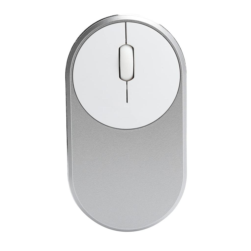 Wireless Rechargeable Bluetooth Optical USB Mouse for Desktop Laptop PC Computer 2.4Ghz (Silver)