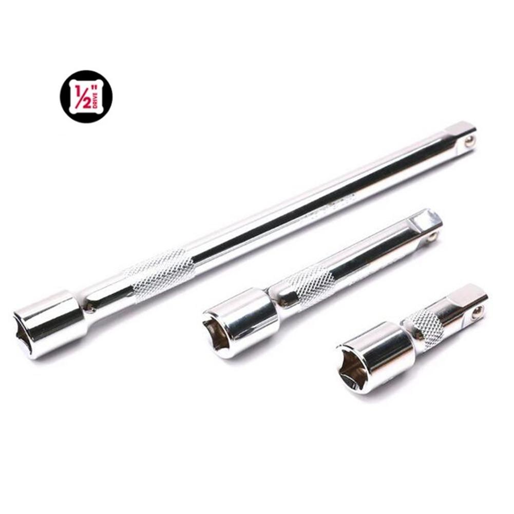 Удлинитель для торцевых головок 1/2", 1/4", 3/8", 3 шт. Запасные части для трещотки Удлинитель с приводом для головок Для удлинения