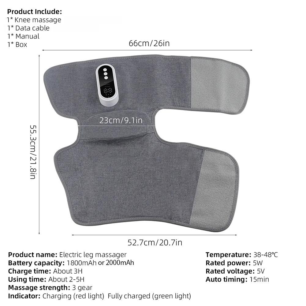 Smart Leg Massager Airbag Kneading Vibration Calf Massager Knee 360° All-round Wrapping