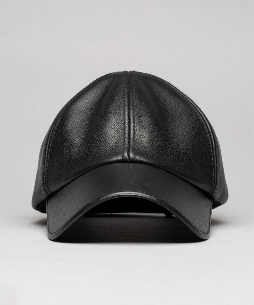 032Ssi (U) Leather Cap Black