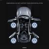 Для VW VOLKSWAGEN Новые 2 шт. Беспроводная HD Подсветка Салона Проектор Двери Автомобиля Приветственный Свет Для Volkswagen VW RLine R Golf Amarok T5 P