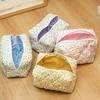 Storage Organizer Floral Puffy Quilted Makeup Bag Flower Printed Cosmetic Pouch Large Travel Cosmetic Bag Makeup Accessory