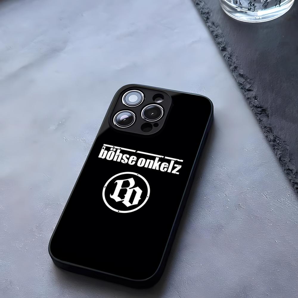 Band B-Bohse OnkelzS Hot Phone Case Tempered Glass For IPhone 17 13 14 16 12 15 11 Pro Max Plus Mini X XR SE2020 Coque