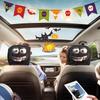 Funny Headrest Covers Halloween 1 Pair Car Headrest Protector Decoration Breathable Elastic Head Rest Covers For Auto Interior