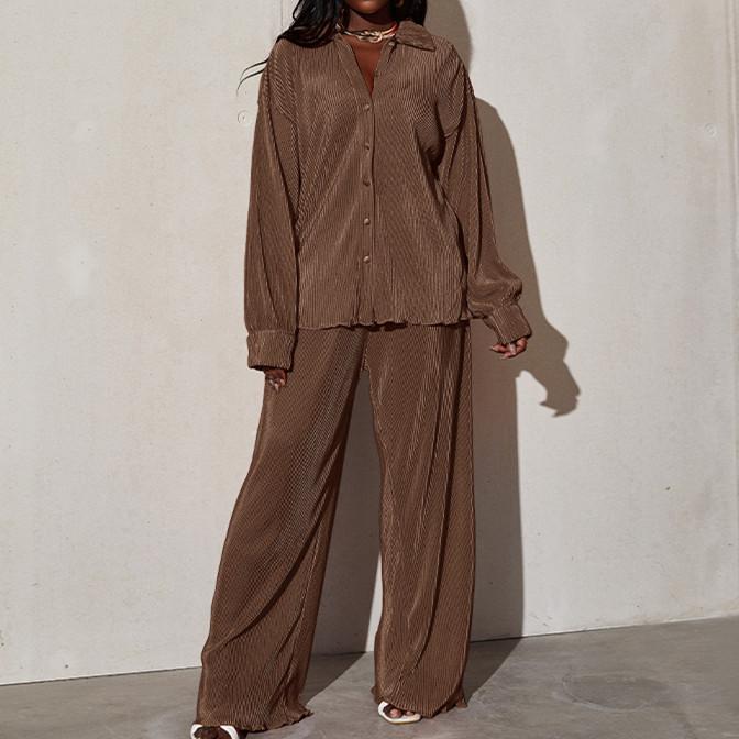 New Autumn and Winter Loose Leisure Suit Design Fashion 2 Two Pieces Sets Women Suits