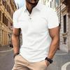 Summer New Men's Buttons POLO Shirt Men's Polo Shirt Jacquard T-shirt Casual Lapel Short-sleeved Blouse