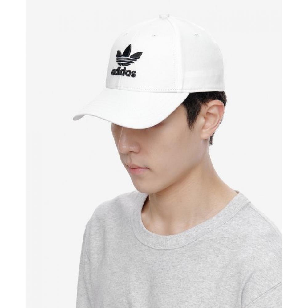 Adidas Бейсбольная классическая кепка-трилистник белая Fj2544