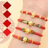 New Year Lucky Red Rope Chinese Style Fortune Bracelet Unique Snake Year Bracelet Women