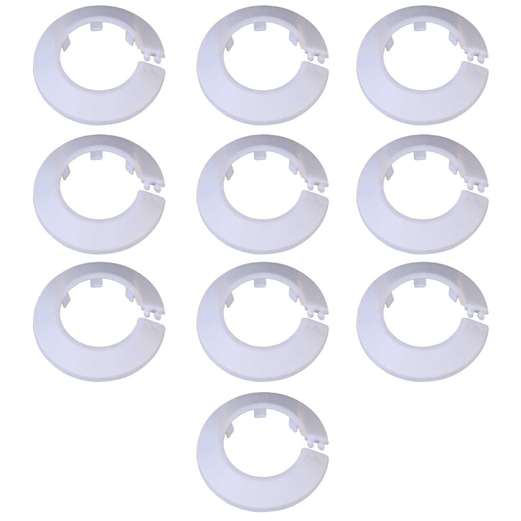 10 шт. Накладки на трубы отопления Пластиковые накладки на радиаторные трубы Простая установка для эстетического улучшения и легкого монтажа