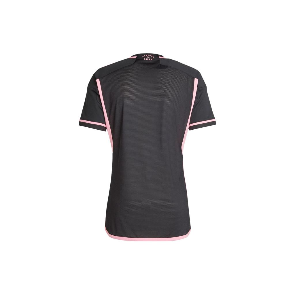 adidas Быстросохнущая выездная футбольная майка Inter Miami CF 23/24, мужские топы Player Edition, черные IS4874