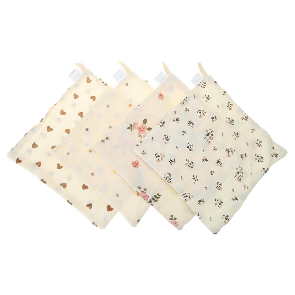 Детские влажные салфетки Хлопковый носовой платок Квадратное полотенце Мочалки Полотенце для кормления Детские салфетки Дышащее полотенце для лица для младенцев