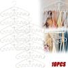 5/10PCS Waves Multi-port Support Hangers Clothes Drying Rack Multifunction Dipping Clothes Rack Tie Hanger Belt Storage Hanger