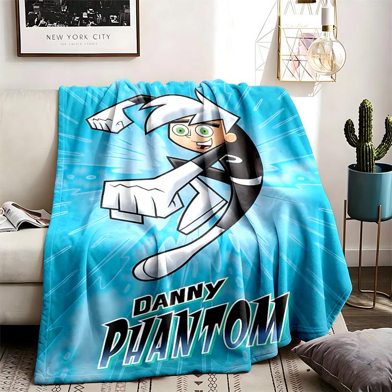 Danny Phantom Theme Blanket Suitable For The Sofa Camping And Travel Made Of Soft Flannel Material An Ideal Gift For Occasions Such As Birthday