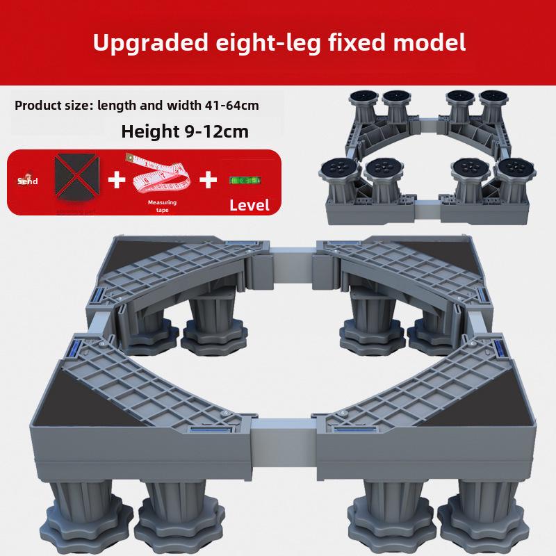 Регулируемая подставка для стиральной машины с барабаном и кронштейном волнообразного колеса